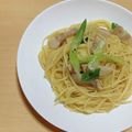 めぐまろろ's cooksnap of when they made 楽ウマ～☆豚バラと長ねぎの柚胡椒パスタ.