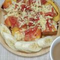 ほか弁ママ's cooksnap of when they made トマトとチーズの卵かけトースト.