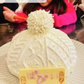 ♪はづきちゃんママ♪'s cooksnap of when they made ニット帽ケーキ(ドームケーキ).