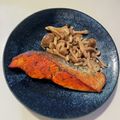 クック8JQP7K☆'s cooksnap of when they made お弁当のおかずに♪鮭のパセリバター焼き♪.