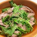 ぽっぽ5's cooksnap of when they made 簡単！水菜と豚肉のレンチン蒸し.