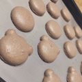 yoru0109's cooksnap of when they made 卵1個で36個！？チョコミニマカロン.