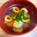 ぽろっとＱちゃん's cooksnap of when they made 玉子豆腐とちくわのお吸い物.
