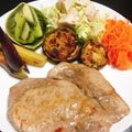 Rika☆Rin's cooksnap of when they made 厚切り豚ロースのポークソテー♪.