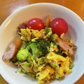 あいママ's cooksnap of when they made おさかなバーグとブロッコリーのマヨ炒め.