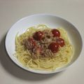 乃彩☆'s cooksnap of when they made 簡単・トマトの冷製パスタ.