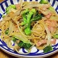 QPはにー's cooksnap of when they made ブロッコリーとベーコンのバター醤油パスタ.