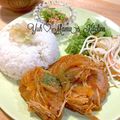 YUH♡ママ's cooksnap of when they made 冷凍ハンバーグで煮込みハンバーグ風.