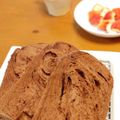 ばびーさん。's cooksnap of when they made HB早焼きコースで♪板チョコ食パン.