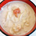 ゆかりりりー's cooksnap of when they made つるとんたん風明太子クリームのおうどん.