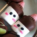 あおあお's cooksnap of when they made 手抜きでもかわいい♪マシュマロチョコ♪.