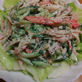 55才のおじさん's cooksnap of when they made 超簡単☆きゅうりとカニカマのマヨ和え.