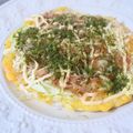 スタイリッシュママ's cooksnap of when they made グルテンフリー‼もちピザシートのお好み焼.