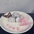 mmm…♡'s cooksnap of when they made 簡単バレンタイン❤板チョコでスノーボール.