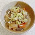 akemog's cooksnap of when they made *** こてっちゃんで簡単モツ煮 ***.