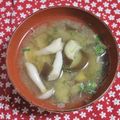 mmameco's cooksnap of when they made ＊なすとしめじのみそ汁＊.