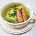 ＠迷子＠'s cooksnap of when they made ◆ｷｬﾍﾞﾂとｳｲﾝﾅｰのﾚﾝｼﾞ蒸し◆.
