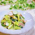 Satoco❋'s cooksnap of when they made 春キャベツとお魚ソーセージの和風サラダ.