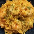 たきもっちゃん♡'s cooksnap of when they made 海老とモッツァレラのトマトクリームパスタ.