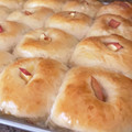 だんご三兄弟のママ☆'s cooksnap of when they made りんごのちぎりパン【手捏ね簡単】ふわもち.