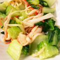 ミントみんと☆'s cooksnap of when they made お弁当のおかず★青梗菜とカニカマの中華風.