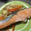 みりん調味料's cooksnap of when they made 塩鮭のフライパン蒸し.