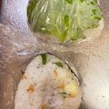 にこちゃんち's cooksnap of when they made Ｃａたっぷり♡桜海老とチーズのおにぎり.