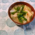 yesmama's cooksnap of when they made ニラとキャベツの味噌汁♪.