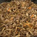 koko×シオン's cooksnap of when they made 牛しぐれ煮。ごぼう・えのき入り。お弁当に.