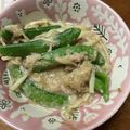 クックMVXCM0☆'s cooksnap of when they made スナップえんどうのツナ味噌和え.