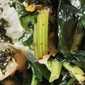 れそそ's cooksnap of when they made 焼き大根とほうれん草のサラダ　.