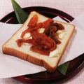 クックHG9V8Y☆'s cooksnap of when they made ハマるおいしさ☆干し柿チーズトースト.