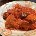 クック5E2Q86☆'s cooksnap of when they made チキンとエノキ（野菜）のトマト煮.