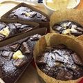 フジぽん's cooksnap of when they made チョコごろごろ　米粉チョコカップケーキ.