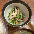 ゆ☆どうふ's cooksnap of when they made 豆苗と豚こまの塩ダレ炒め.