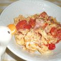 ちばと's cooksnap of when they made トマト＆ベーコンのタマゴ炒め.