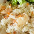 クックHB0OYQ☆'s cooksnap of when they made 炊飯器にのせるだけ★んまい！えびピラフ♪.