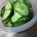 harumidori's cooksnap of when they made ✿はちみつでキューリの三杯酢✿.