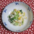 mmameco's cooksnap of when they made チンゲンサイとコーンの白和え.