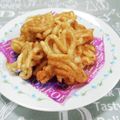 ＠迷子＠'s cooksnap of when they made 材料4つ★うどんで作る一口揚げパン風.