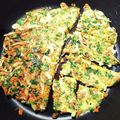 erdbeer's cooksnap of when they made 離乳食完了期・手づかみ食べ・ニラチヂミ.