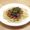 クックDAD's cooksnap of when they made カリカリ納豆とひき肉の焦がし醤油スパゲッティ.