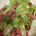 snow012's cooksnap of when they made 簡単＊レタスとボロニアソーセージ炒め＊.