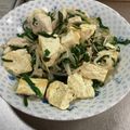 ミアンミアン's cooksnap of when they made 簡単！豆腐とﾆﾗとﾓﾔｼのﾁｬﾝﾌﾟﾙｰ.