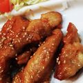 珊瑚の花's cooksnap of when they made むね肉で☆名古屋風甘辛チキンバー.