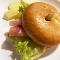 ☆あさ's cooksnap of when they made *｡☆生ハムのベーグルサンド*｡☆.
