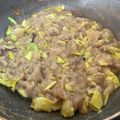 papikun's cooksnap of when they made おうちでもんじゃ焼き.