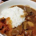 どらど～ら's cooksnap of when they made 筑前煮の残りで根菜カレーライス.