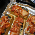 maaa。's cooksnap of when they made 厚揚げのキムチーズ焼き.