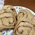 Mimiromi's cooksnap of when they made シナモンロール食パン✿.